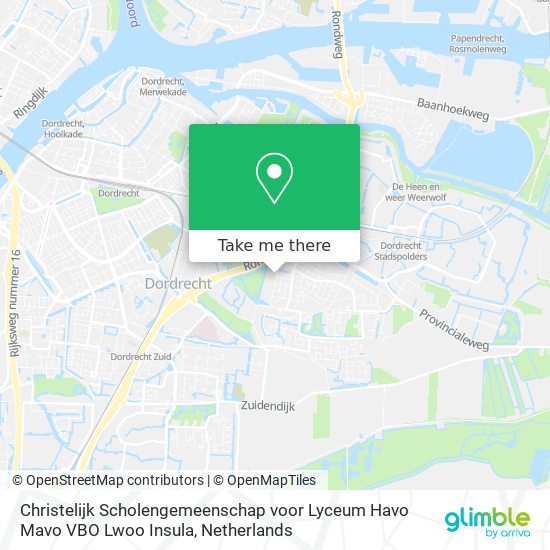 Christelijk Scholengemeenschap voor Lyceum Havo Mavo VBO Lwoo Insula map