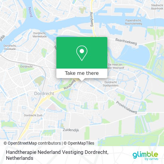 Handtherapie Nederland Vestiging Dordrecht map