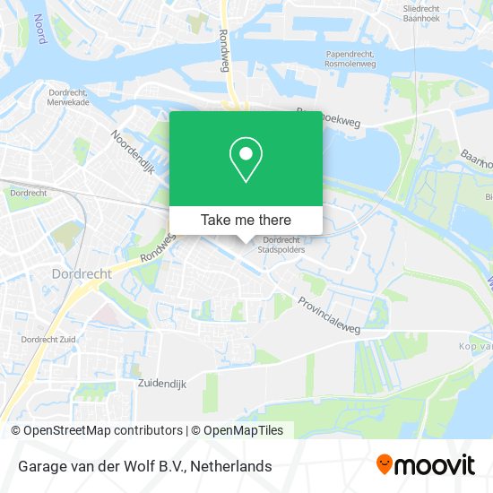 Garage van der Wolf B.V. map