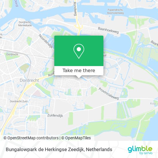 Bungalowpark de Herkingse Zeedijk map