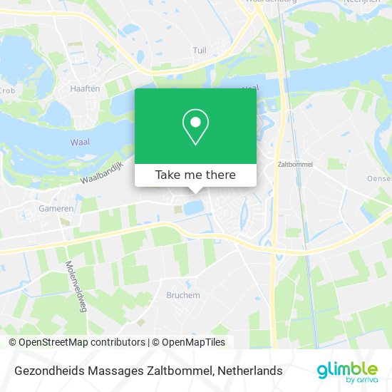 Gezondheids Massages Zaltbommel map