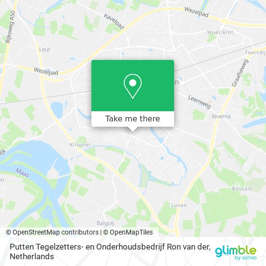 Putten Tegelzetters- en Onderhoudsbedrijf Ron van der Karte