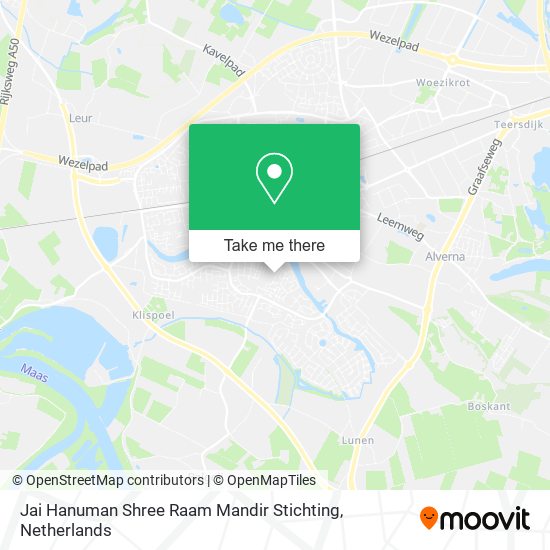 Jai Hanuman Shree Raam Mandir Stichting map