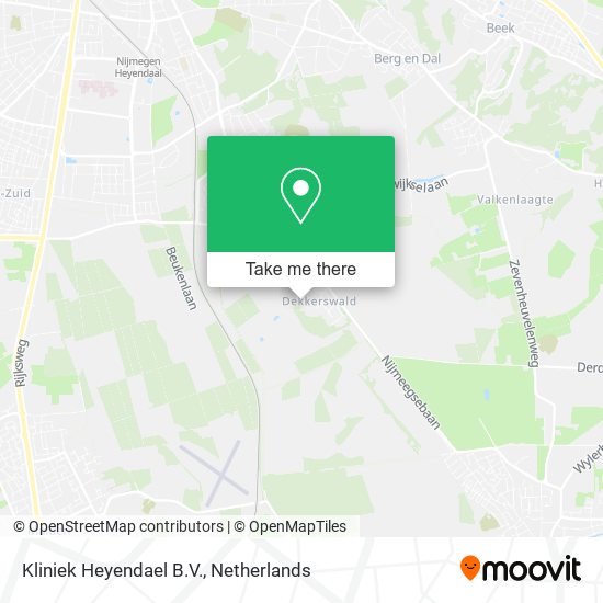 Kliniek Heyendael B.V. map