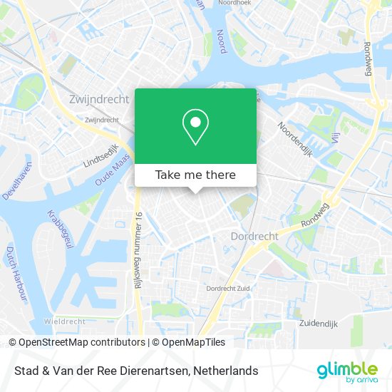 Stad & Van der Ree Dierenartsen map