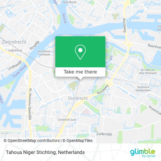 Tahoua Niger Stichting map