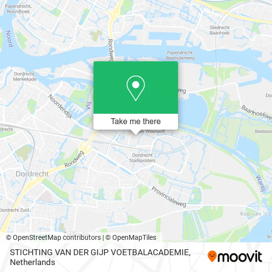 STICHTING VAN DER GIJP VOETBALACADEMIE Karte