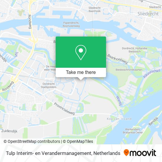 Tulp Interim- en Verandermanagement Karte