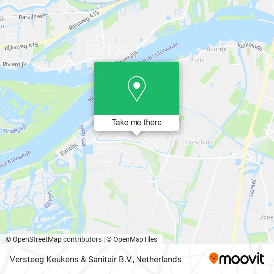 Versteeg Keukens & Sanitair B.V. map