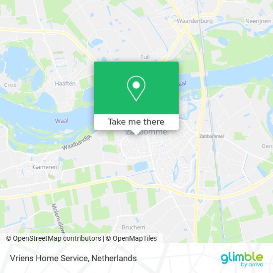 Vriens Home Service map