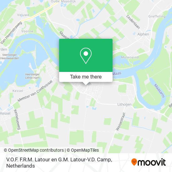 V.O.F. F.R.M. Latour en G.M. Latour-V.D. Camp map