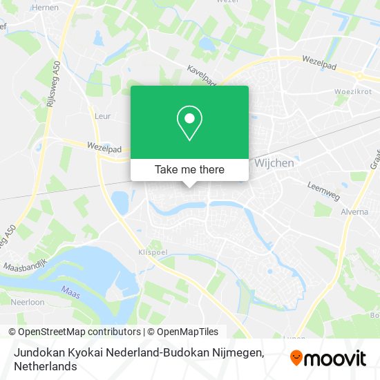 Jundokan Kyokai Nederland-Budokan Nijmegen map