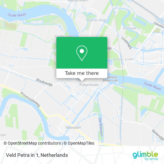 Veld Petra in 't map