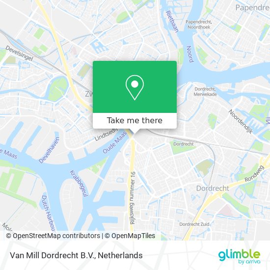 Van Mill Dordrecht B.V. map