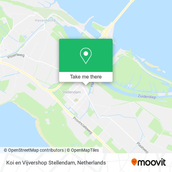 Koi en Vijvershop Stellendam map