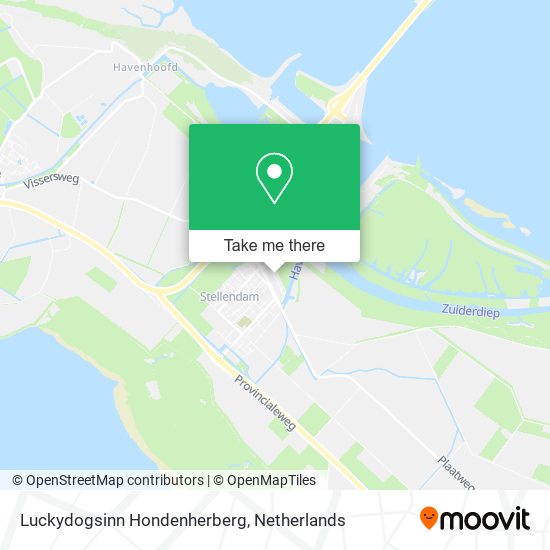 Luckydogsinn Hondenherberg map