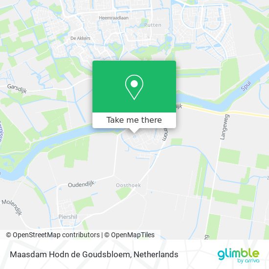 Maasdam Hodn de Goudsbloem Karte