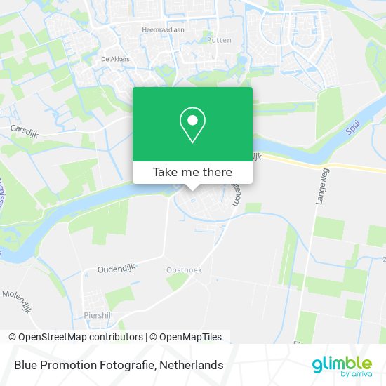 Blue Promotion Fotografie map