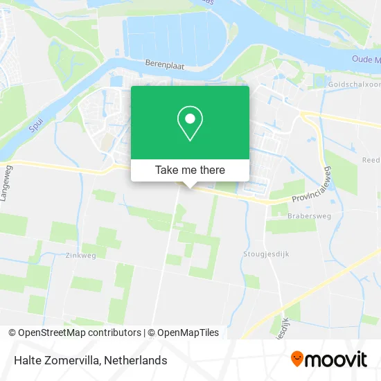 Halte Zomervilla map