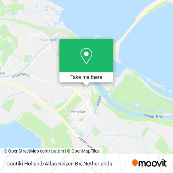 Contiki Holland / Atlas Reizen BV map