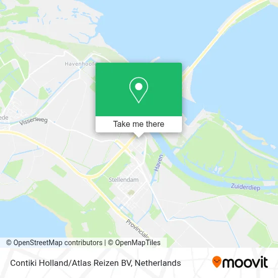 Contiki Holland / Atlas Reizen BV map