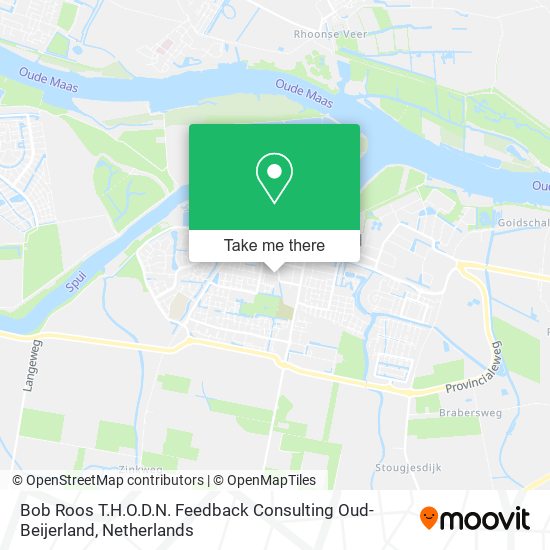 Bob Roos T.H.O.D.N. Feedback Consulting Oud-Beijerland map