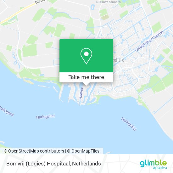 Bomvrij (Logies) Hospitaal map