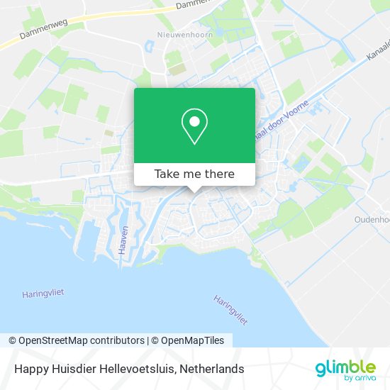 Happy Huisdier Hellevoetsluis map