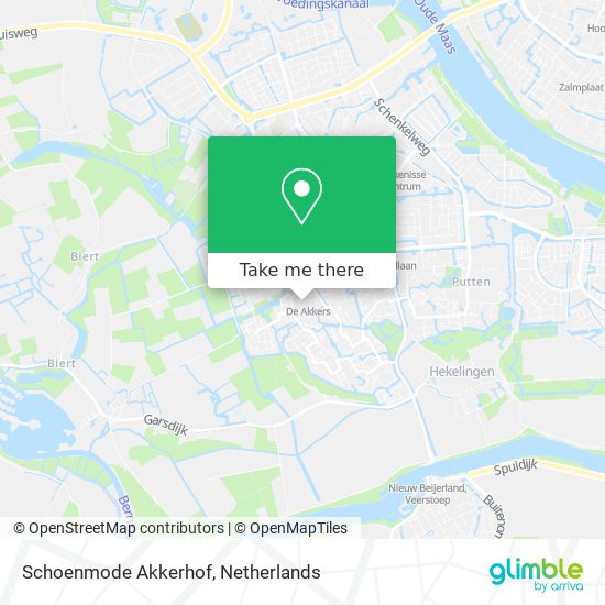 Schoenmode Akkerhof map