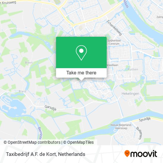 Taxibedrijf A.F. de Kort map