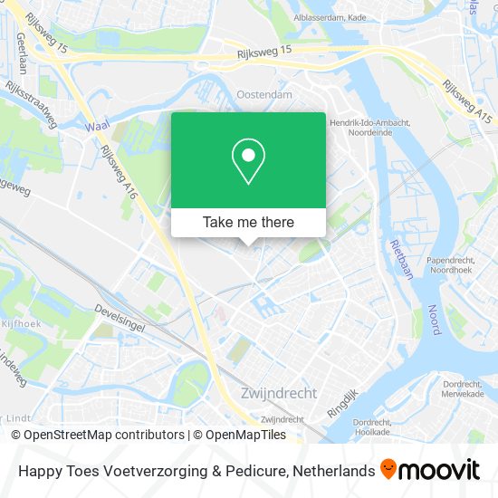 Happy Toes Voetverzorging & Pedicure map