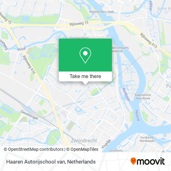 Haaren Autorijschool van map