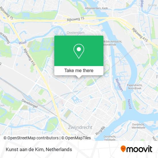Kunst aan de Kim map
