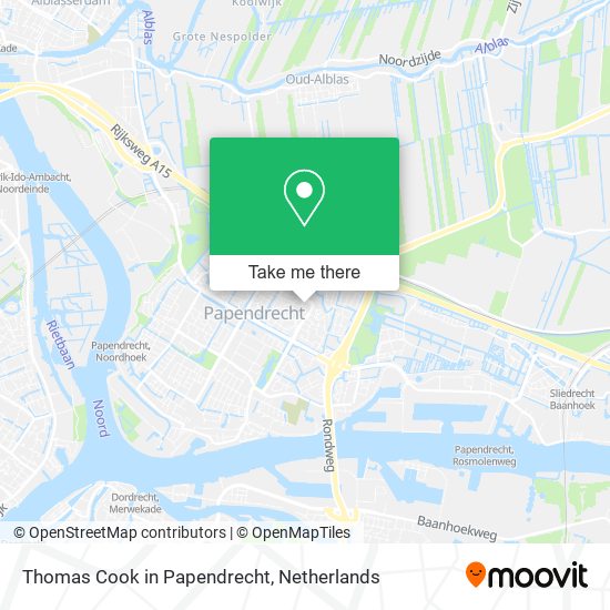 Thomas Cook in Papendrecht Karte