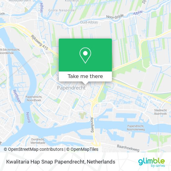 Kwalitaria Hap Snap Papendrecht map