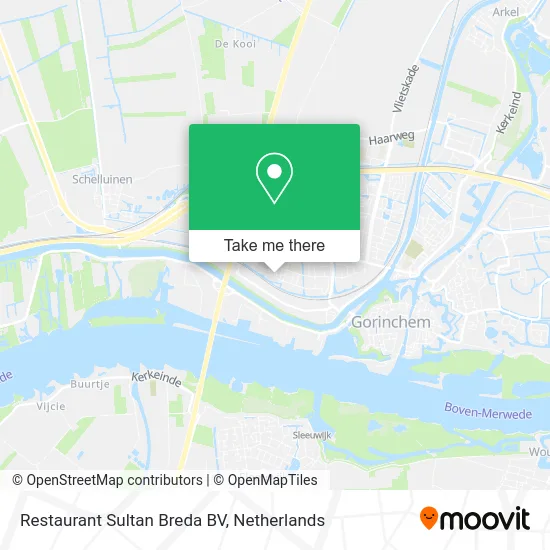 Restaurant Sultan Breda BV map