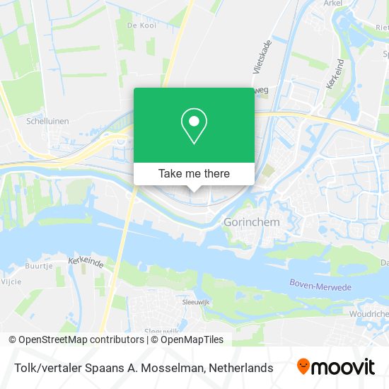 Tolk / vertaler Spaans A. Mosselman map