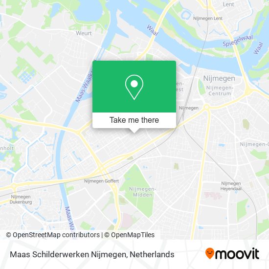 Maas Schilderwerken Nijmegen map