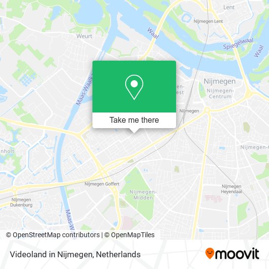 Videoland in Nijmegen map