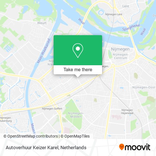 Autoverhuur Keizer Karel map