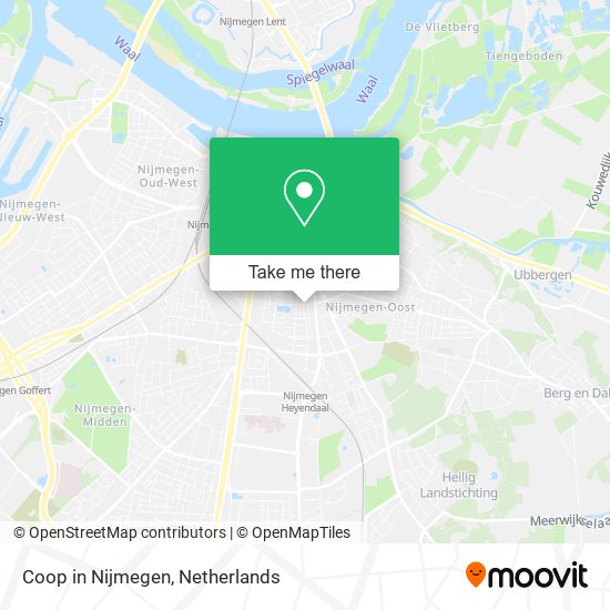 Coop in Nijmegen map