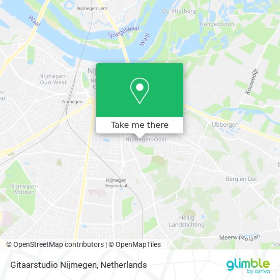 Gitaarstudio Nijmegen Karte