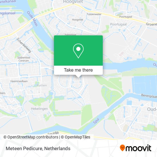 Meteen Pedicure map