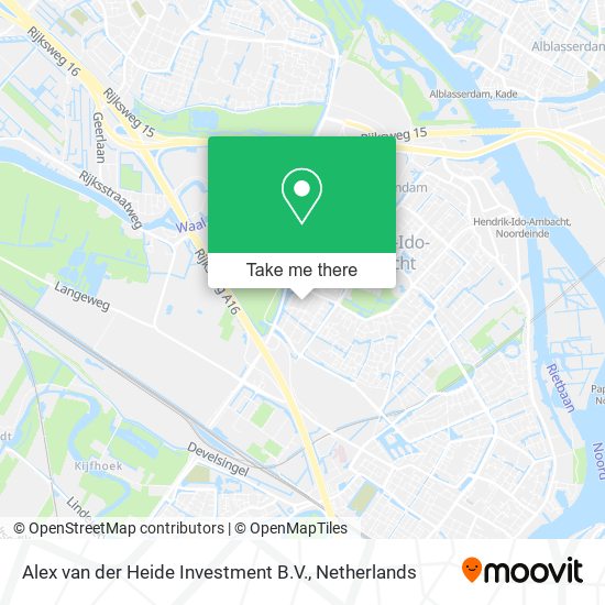 Alex van der Heide Investment B.V. Karte