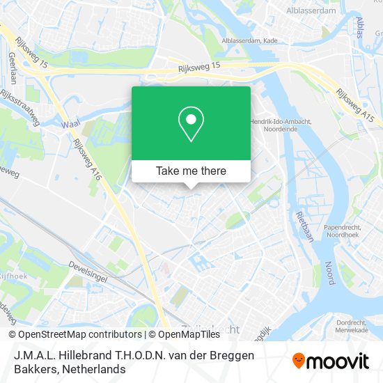 J.M.A.L. Hillebrand T.H.O.D.N. van der Breggen Bakkers map