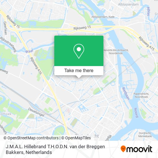 J.M.A.L. Hillebrand T.H.O.D.N. van der Breggen Bakkers Karte