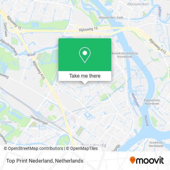 Top Print Nederland map