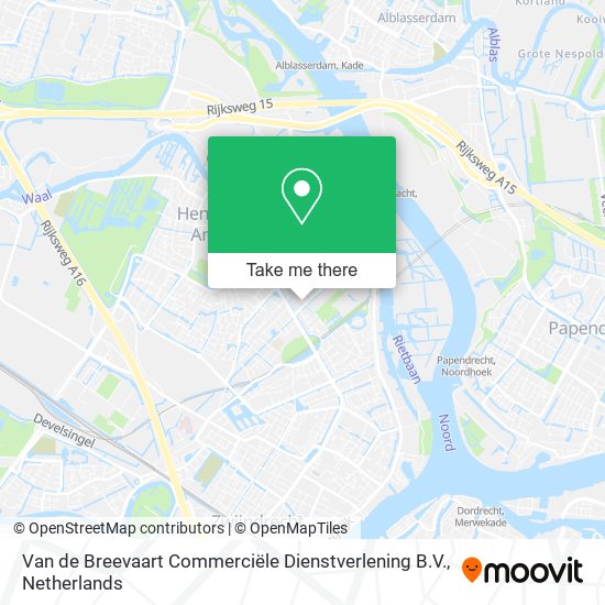 Van de Breevaart Commerciële Dienstverlening B.V. Karte