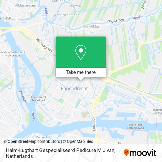 Halm-Lugthart Gespecialiseerd Pedicure M J van map