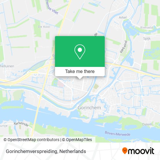 Gorinchemverspreiding map